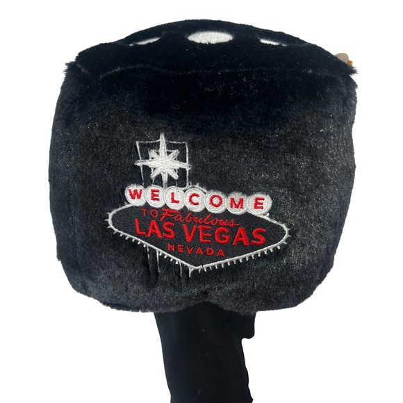 Dice Golf Club Cover Welcome Las Vegas Nevad Black Red White Winning Edge NWT - Picture 2 of 5